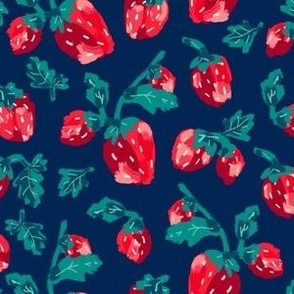 Fresh Strawberries - Dark Blue Regular Scale