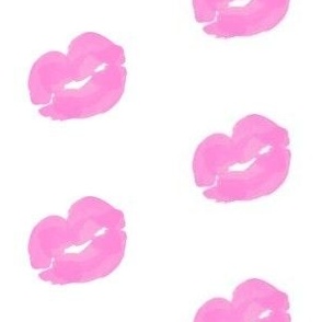 Pink lipstick kisses 2 - medium