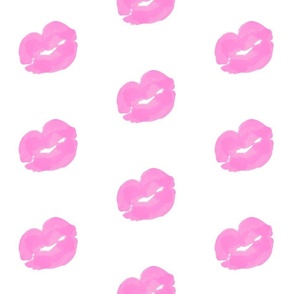 Pink lipstick kisses 2 - large