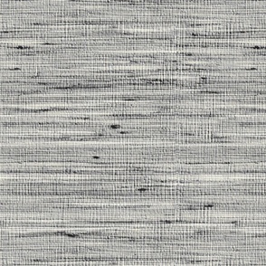 Grasscloth-Rustic Weave Gray/White Wallpaper 
