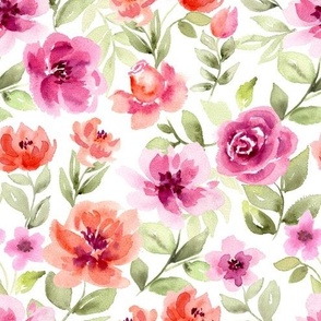 285 Watercolour Flowers