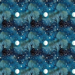 Sweet Dreams Forest Night Sky