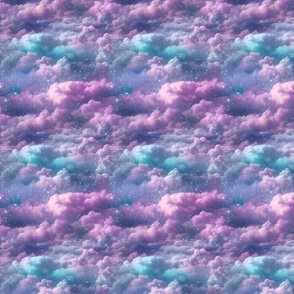 Sweet Dreams Soft Whimsical Pastel Cloudy Night Sky 2