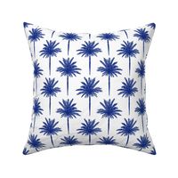 (LARGE) Cobalt Blue Palms Motif