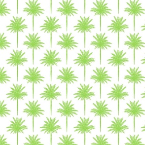 (LARGE) Lime Green Palms Motif