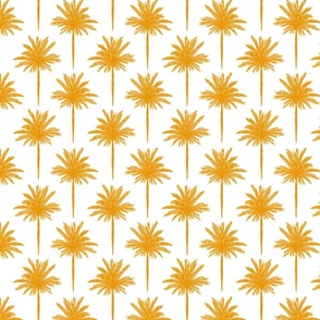 (LARGE) Orange Little Palms Motif