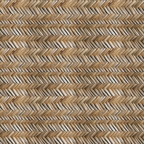 Artful Angles- Herringbone Woven Grasscloth Rafia- Lt.Natural Wallpaper 