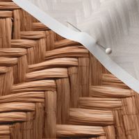 Artful Angles- Herringbone Woven Grasscloth Rafia-Spice Wallpaper 