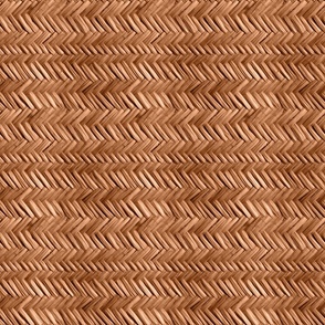 Artful Angles- Herringbone Woven Grasscloth Rafia-Spice Wallpaper - New for 2023