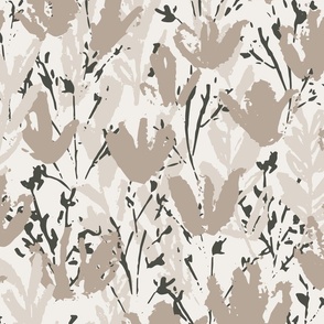 Summer Florals  [taupe] [large]