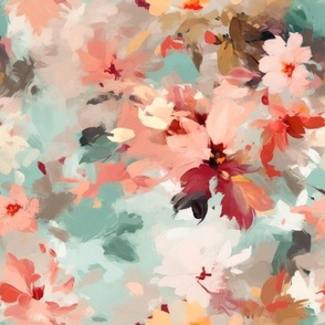 Rustic Floral Abstract 