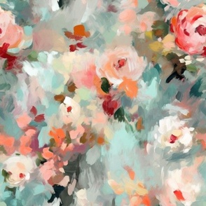Abstract Impressionist Floral 