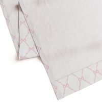 Classic Bow Trellis Pink on White, Nursery Print, Heirloom Print, Newborn Baby Girl Bedding  Blanket Sheets, Grandmillennial Classic Bow Lattice PF53C