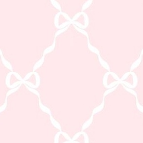A Sheet Of Pink And White Ribbon With A Pink Border Background