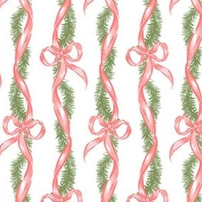 Pink and Red Ribbon Garland