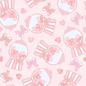 Valentines Pink Bubblegum, Valentine Gumball I Chews You, Preppy Valentines Bow PF109B