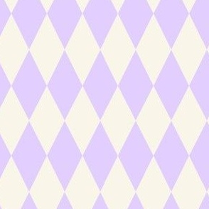 lilac cream harlequin 4x4/ purple/light purple/diamond pattern