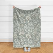 [public] (XL/not textured) v.2 Victorian Lace Hellebore /Victorian-Era Floral Design Challenge / 24in x 32in large jumbo scale  / see other scales in collection