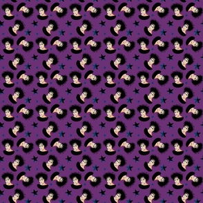 Mr Bamonte fabric purple small