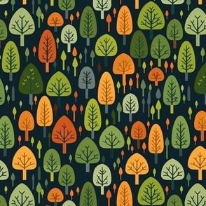 Early Autumn Forest