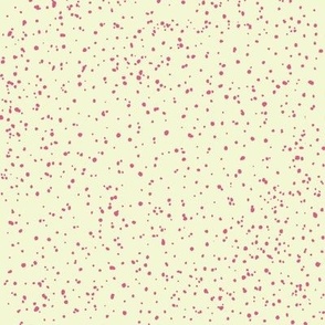 Pink Splatter Dots on Yellow Background