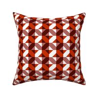 White red brown checkers in diagonals 