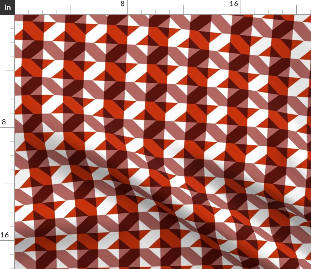 White red brown checkers in diagonals 