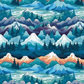 Cool Vector Mountainscape