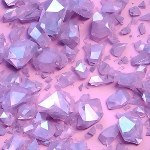 Lavender Iridescent Gemstones