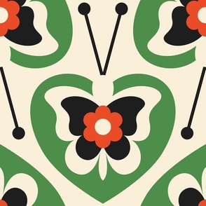 2801 B Extra large - Scandinavian / midcentury butterflies