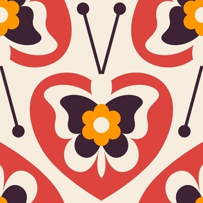 2801 C Extra large - Scandinavian / midcentury butterflies