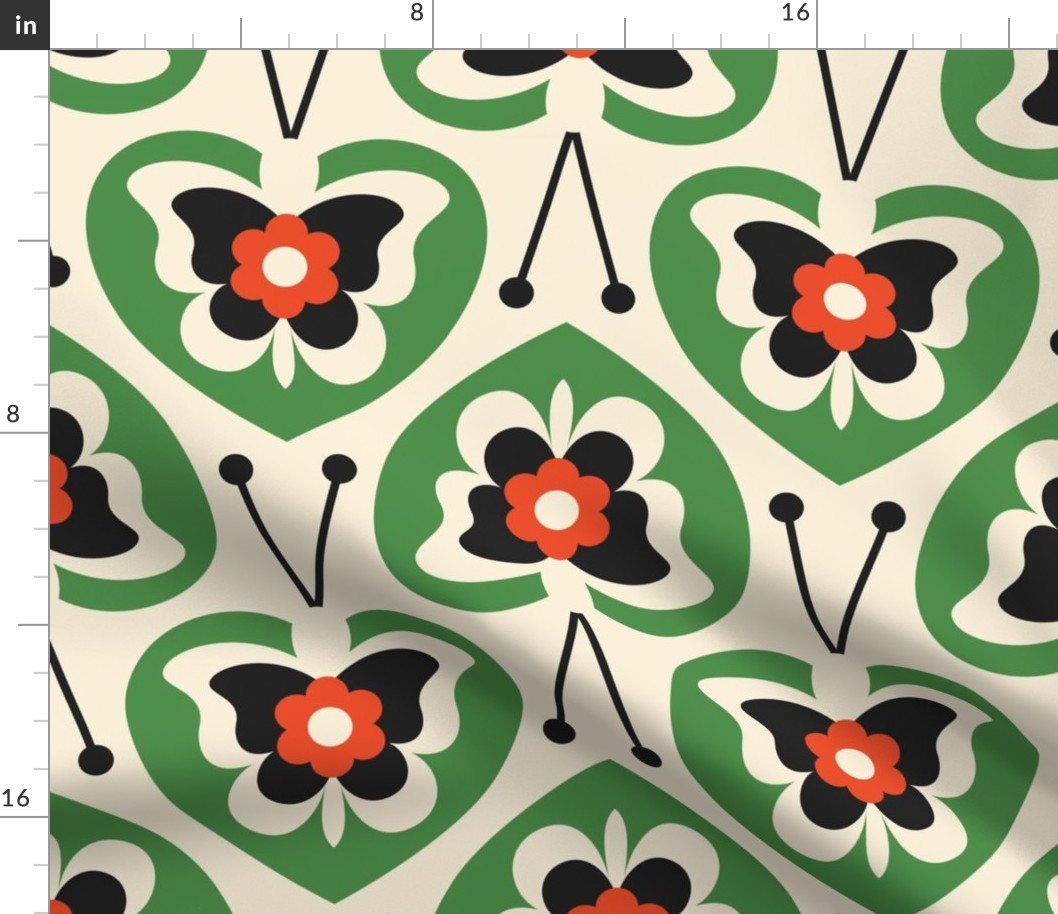 2801 B Large - Scandinavian / midcentury butterflies