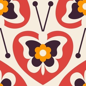 2801 C Large - Scandinavian / midcentury butterflies