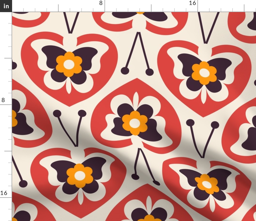 2801 C Large - Scandinavian / midcentury butterflies