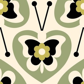 2801 D Large - Scandinavian / midcentury butterflies