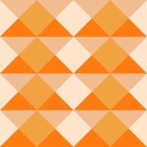 Multicolored orange squares
