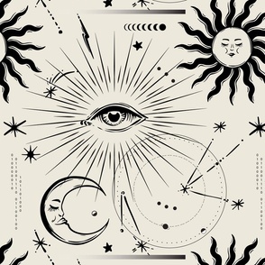 Zodiac moon sun spiritual eye #3