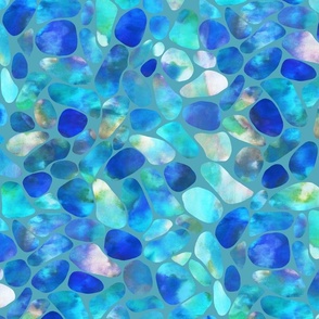 Sea Glass Mosaic Blue Gems 300L