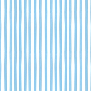 Wide Stripe Watercolour-Spritzig Blue-Grand Budapest Palette