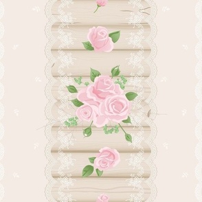 Roses and lace in Boho and Rustic.