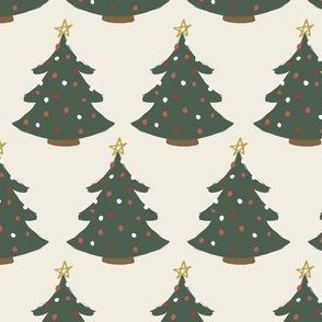 Christmas Trees (Cream)