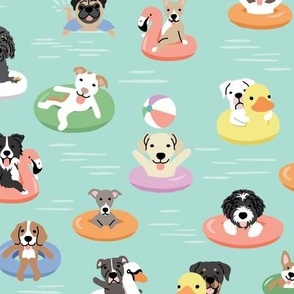 Dogs On Floaties, Large Scale