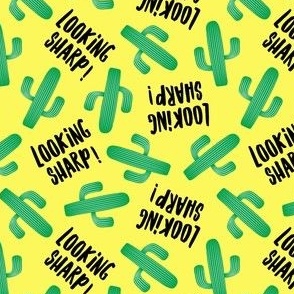 Looking Sharp! - Cactus fun - yellow - LAD23