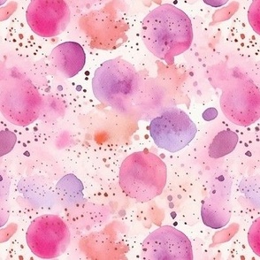 Pink Watercolor Spots