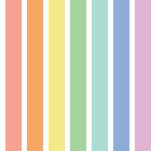 Summertime Stripe - Rainbow, Medium Scale