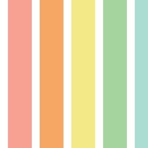 Summertime Stripe - Rainbow, Large Scale