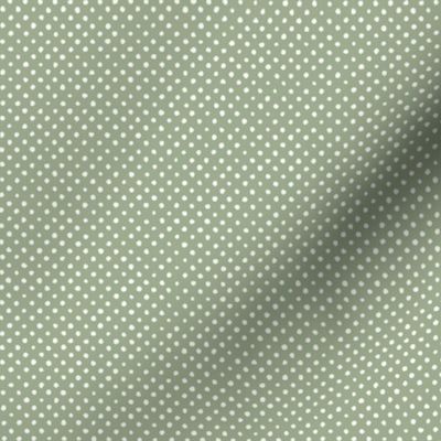 Doodle Dot: Sage Green Small Dotted, Tiny Green Dot