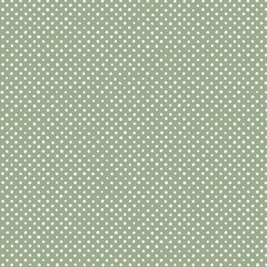 Doodle Dot: Sage Green Small Dotted, Tiny Green Dot