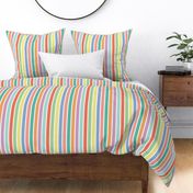 Summertime Stripe - Multi, Large Scale