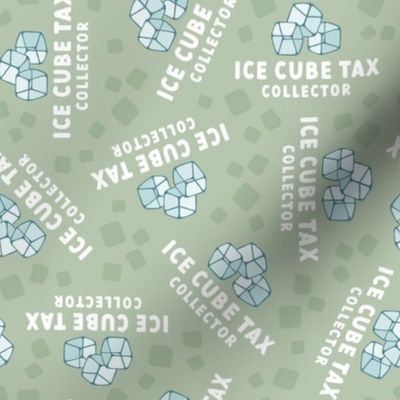 Ice Cube Tax Collector - Sage, Medium Scale